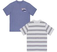 Firetrap Japan Pack Regular Fit T-Shirt Bleu/Multi 6-7 Male