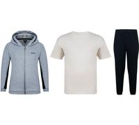 Firetrap Junior Boys 3Pc Jogger Set Gris chiné/Noir 13 ans Male