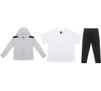 Firetrap Junior Girls 3Pc Jogger Set Gris/Noir 7-8 ans Female