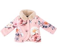 Firetrap Chic Baby Wrap Ruffle Collar Long Sleeve Button Faux Fur Coat Pétale de rose 6-12 mois Female
