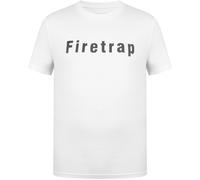 Firetrap Large Logo T-Shirt Mens Blanc XL Male