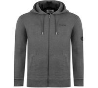 Firetrap Mens Brunel Full Zip Fleece Hoodie Charbon de bois S Male