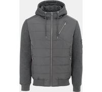 Firetrap Fleece Hooded Long Sleeve Hybrid Jacket Charbon de bois 2XL Male