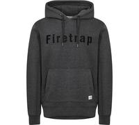 Firetrap Mens Graphic Fleece Hoodie Charbon Marl XS Male