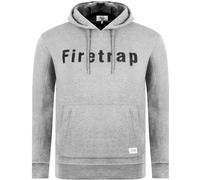 Firetrap Mens Graphic Fleece Hoodie Marl gris 3XL Male