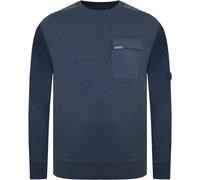 Firetrap Men's Hybrid Sweatshirt Charbon Marl 2XL Male