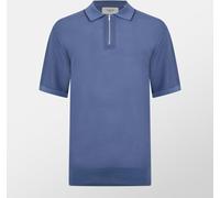 Firetrap Mens Knitted Polo Bleu de l'armée de l'air 2XL Male