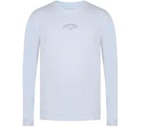 Firetrap Men's Long-Sleeve Graphic T-Shirt Blanc XL Male