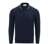 Firetrap Mens Long Sleeve Polo Jumper Marine/Gris M Male