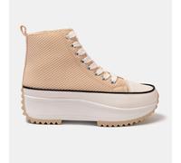 Firetrap Platform Hi Top Ladies Trainers Beige 8 (41) Female