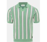 Firetrap Polo Striped Classic Collared T Shirt Vert/Beige XL Male