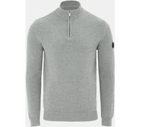 Firetrap Quarter Zip Mens Jumper Gris XL Male
