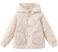 Firetrap Quilted Jacket Beige 5-6 ans Female