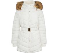 Firetrap Waterproof Long Sleeve Mid-Length Puffer Jacket Crème 10 (38) Female