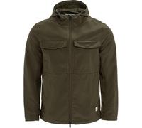 Firetrap Windproof Hooded Long Sleeve Reflective Performance Training Jacket Kaki M Male