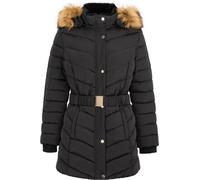 Firetrap Women's Waterproof Long Sleeve Mid-Length Puffer Jacket Noir 16 (44) Female