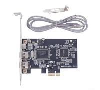 FireWire Carte d'extension 3 ports IEEE 1394a pour interface pcie X1 pour capture HDV et édition DV Compatible avec Canon pour Sony pour caméscopes Panasonic pour Windows OS