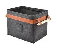 Firewood Basket - Foldable Felt Storage Bin | Fiber Build with Multifunctional Design, Large Capacity Helper, Decorative Organizer Accessory, Home Ornament for Wood Toys Books