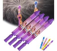 Firework Water Gun, New Romantic Fireworks Style Water Spray Toy for Couples, Fireworks Waters Spray Toy, High Pressure Pull-Out Sprinkler Sprays Toys for Bathing, Pool, Party (Purple*4)