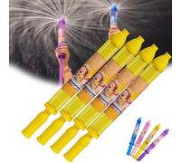 Firework Water Gun, New Romantic Fireworks Style Water Spray Toy for Couples, Fireworks Waters Spray Toy, High Pressure Pull-Out Sprinkler Sprays Toys for Bathing, Pool, Party (Yellow*4)
