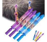 Firework Water Gun, New Romantic Fireworks Style Water Spray Toy for Couples, Fireworks Waters Spray Toy, High Pressure Pull-Out Sprinkler Sprays Toys for Bathing, Pool, Party (2Purple+2Blue)