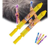 Firework Water Gun, New Romantic Fireworks Style Water Spray Toy for Couples, Fireworks Waters Spray Toy, High Pressure Pull-Out Sprinkler Sprays Toys for Bathing, Pool, Party (Yellow*2)