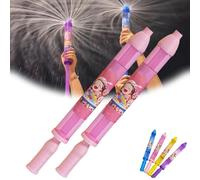 Firework Water Gun, New Romantic Fireworks Style Water Spray Toy for Couples, Fireworks Waters Spray Toy, High Pressure Pull-Out Sprinkler Sprays Toys for Bathing, Pool, Party (Pink*2)
