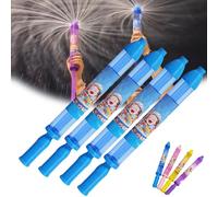 Firework Water Gun, New Romantic Fireworks Style Water Spray Toy for Couples, Fireworks Waters Spray Toy, High Pressure Pull-Out Sprinkler Sprays Toys for Bathing, Pool, Party (Blue*4)