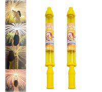 Firework Water Gun, Romantic Firework Style Water Spray Toy for Couples, Beach Pool Water Spray Toy, High Pressure Pull-Out Sprinkler Spray Toys for Bathing, Pool, Party (Yellow*2)