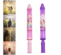 Firework Water Gun, Romantic Firework Style Water Spray Toy for Couples, Beach Pool Water Spray Toy, High Pressure Pull-Out Sprinkler Spray Toys for Bathing, Pool, Party (Pink+Purple)