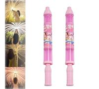 Firework Water Gun, Romantic Firework Style Water Spray Toy for Couples, Beach Pool Water Spray Toy, High Pressure Pull-Out Sprinkler Spray Toys for Bathing, Pool, Party (Pink*2)