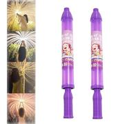 Firework Water Gun, Romantic Firework Style Water Spray Toy for Couples, Beach Pool Water Spray Toy, High Pressure Pull-Out Sprinkler Spray Toys for Bathing, Pool, Party (Purple*2)