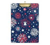 Fireworks and Liberty Bell Presse-papiers paramédical transparent pour infirmières, recherche de commerce d'étudiants, taille 9 x 12 cm