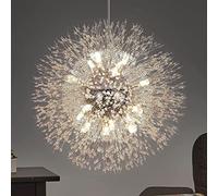 Fireworks Crystal Chandelier Dandel Ceiling Fixture Living Room Kitchen Island Light Long 36.2" Gold