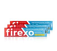 Firexo Sachet d'extinction - Remplacement de la Couverture Anti-feu - Extincteur d'incendie pour Feux ABC, la Maison, La Cuisine, Les campeurs, Le Travail, Les Restaurants et Les Bateaux (Pack of 3)
