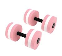 Firlar Lot de 2 Haltères Flottants en EVA pour Piscine, Haltères en Mousse pour Exercices D'aérobic Aquatique, Haltères en Mousse pour Exercices de Yoga, Outil de Fitness pour Hommes,(Rose)