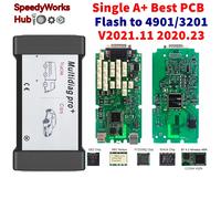 Firmware de mise à jour Single PCB BT4.3 V2021.11 3201 Nouveau VCI Outil de réparation TCS PRO+ Multidiag 9241A 2020.23 Keygen gratuit VOITURE/CAMIONS SingleA BT4.3 VD150