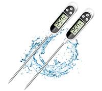 Firschoie 2 pièces Thermomètre de cuisine universel digital, Précision de la sonde alimentaire à 0,1°C avec de longues sondes, Thermomètre de gril de cuisson, pour cuisson, pâtisserie et grillades