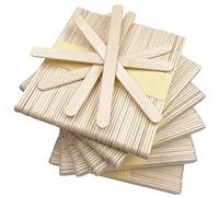 Firschoie 300 pièce Bâtonnets de Bois Naturel 114×10×2mm Bâtons de Glace en Bois, Baton de bois Idéal pour faire des sucettes glacées, du bricolage, faire de la crème glacée