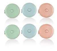 Firschoie 6 pièces Metre Ruban, Couture Ruban à Mesurer 1.5 Mètres/ 60 Pouces, Ruban à mesurer pratique et rétractable, Ruban à Mesurer Souple Pour mesurer longueur, coudre coupe, buste/taille