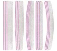 Firschoie Lot de 15 Limes à Ongles Professionnelles, 180/240 Grit Lime à Ongles Double Face Manucure Gel, Lime à Ongles Lavable et Réutilisable, pour les salons de manucure et à la maison
