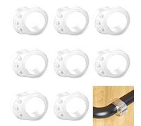 Firschoie Lot de 8 Protections de Poignée de Porte, poignée de porte en PVC tapis transparent anti-collision, anneau de pare-chocs, protège poignée porte Pour protéger murs, portes, fenêtres, meubles