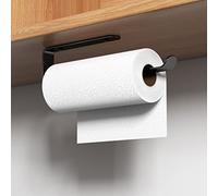 Firschoie Porte Sopalin, Porte-Serviettes en Papier Murale Salle de Cuisine, Support Auto-adhésifen Aluminium Pas de perçage, Convient pour Salle de Bain (Noir)
