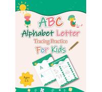 First ABC Letter Tracing Exercise Workbook: Handwriting Practice for Preschoolers & Kindergarten | Ages 3-5 | Letter Tracing (Upper- and Lowercase) | Letter Recognition | Beginning Sound Exercise