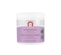 First Aid Beauty Coussinets incarnés avec BHA et AHA - Traitement quotidien - Soulage les brûlures de rasoir, prévient les poils incarnés et apaise les irritations - 60 tampons