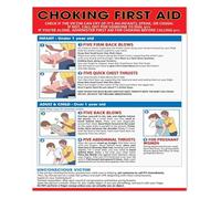 First Aid Choking Response Poster Emergency Care Instructions Heimlich Maneuver CPR Steps Minimalist Safety Wall Art For Workplace Healthcare(Unframed,12x18inch(30x45cm))