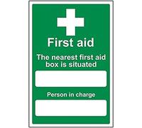 First Aid General - La boîte de premiers secours la plus proche est située - 150 x 200 mm - Sa