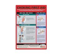 First Aid Instruction Poster: Heimlich Maneuver Canvas Wall Art for Office Living Room Bedroom Decor(Unframed,16x24inch(40x60cm))