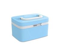 First Aid Kit 10,94 pouces en plastique boîte de premiers secours mot passe médicale trousse soins domestique à médicaments avec serrure rangement Box(A)