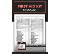 First Aid Kit Checklist: First Aid Supplies Inspection Record Book | safety supplies checklists journal | 100 Pages
